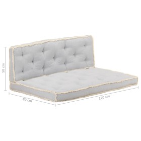 Kissenset für Palettensofa 2 Stück Anthrazitgrau von vidaXL, Kissen für Stühle und Sofas - Ref: Foro24-3068547, Preis: 89,99 ...