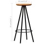 Bar furniture 9 pieces solid acacia wood and recycled wood by vidaXL, Furniture sets for kitchens and dining rooms - Ref: For...