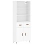 Tall white plywood sideboard 69.5x34x180 cm by vidaXL, Sideboards - Ref: Foro24-3200489, Price: 138,99 €, Discount: %