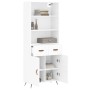 Tall white plywood sideboard 69.5x34x180 cm by vidaXL, Sideboards - Ref: Foro24-3200489, Price: 138,99 €, Discount: %