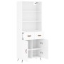 Tall white plywood sideboard 69.5x34x180 cm by vidaXL, Sideboards - Ref: Foro24-3200489, Price: 138,99 €, Discount: %