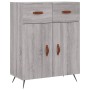 Tall gray Sonoma plywood sideboard 69.5x34x180 cm by vidaXL, Sideboards - Ref: Foro24-3200495, Price: 136,48 €, Discount: %