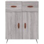 Tall gray Sonoma plywood sideboard 69.5x34x180 cm by vidaXL, Sideboards - Ref: Foro24-3200495, Price: 136,48 €, Discount: %