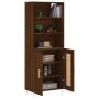 Tall oak brown plywood sideboard 69.5x34x180 cm by vidaXL, Sideboards - Ref: Foro24-3189948, Price: 126,14 €, Discount: %