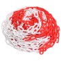 Red and white plastic warning chains 30 m Ø4 mm by vidaXL, Safety signs - Ref: Foro24-150923, Price: 24,49 €, Discount: %