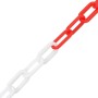 Red and white plastic warning chains 30 m Ø4 mm by vidaXL, Safety signs - Ref: Foro24-150923, Price: 24,49 €, Discount: %