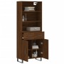 Tall brown oak plywood sideboard 69.5x34x180 cm by vidaXL, Sideboards - Ref: Foro24-3200544, Price: 160,93 €, Discount: %