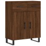 Tall brown oak plywood sideboard 69.5x34x180 cm by vidaXL, Sideboards - Ref: Foro24-3200544, Price: 160,93 €, Discount: %