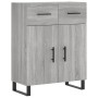 Aparador alto madera contrachapada gris sonoma 69,5x34x180 cm de vidaXL, Aparadores - Ref: Foro24-3200543, Precio: 171,14 €, ...