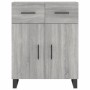 Aparador alto madera contrachapada gris sonoma 69,5x34x180 cm de vidaXL, Aparadores - Ref: Foro24-3200543, Precio: 171,14 €, ...