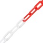 Red and white plastic warning chains 100 m Ø4 mm by vidaXL, Safety signs - Ref: Foro24-150924, Price: 67,17 €, Discount: %