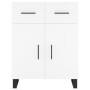 Hohes weißes Sperrholz-Sideboard 69,5 x 34 x 180 cm von vidaXL, Sideboards - Ref: Foro24-3200537, Preis: 173,14 €, Rabatt: %