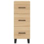 Aparador de madera contrachapada roble Sonoma 34,5x34x180 cm de vidaXL, Aparadores - Ref: Foro24-3189728, Precio: 129,34 €, D...