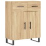 Aparador alto madera contrachapada color roble 69,5x34x180 cm de vidaXL, Aparadores - Ref: Foro24-3200540, Precio: 169,75 €, ...