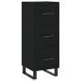 Black plywood sideboard 34.5x34x180 cm by vidaXL, Sideboards - Ref: Foro24-3189726, Price: 120,99 €, Discount: %