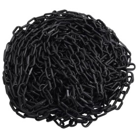 Cadena de advertencia plástico negro 100 m Ø6 mm de vidaXL, Señales de seguridad - Ref: Foro24-150932, Precio: 72,93 €, Descu...