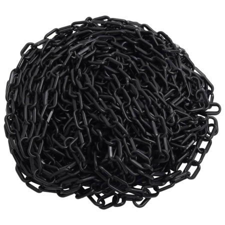 Black plastic warning chain 30 m Ø8 mm by vidaXL, Safety signs - Ref: Foro24-150933, Price: 37,32 €, Discount: %