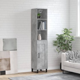 Concrete gray plywood sideboard 34.5x34x180 cm by vidaXL, Sideboards - Ref: Foro24-3190113, Price: 98,99 €, Discount: %