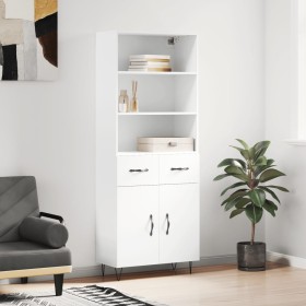 Tall white plywood sideboard 69.5x34x180 cm by vidaXL, Sideboards - Ref: Foro24-3200545, Price: 159,05 €, Discount: %