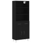 Tall black plywood sideboard 69.5x34x180 cm by vidaXL, Sideboards - Ref: Foro24-3200546, Price: 141,99 €, Discount: %