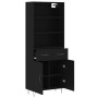 Tall black plywood sideboard 69.5x34x180 cm by vidaXL, Sideboards - Ref: Foro24-3200546, Price: 141,99 €, Discount: %