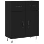 Tall black plywood sideboard 69.5x34x180 cm by vidaXL, Sideboards - Ref: Foro24-3200546, Price: 141,99 €, Discount: %