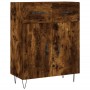 Tall smoked oak plywood highboard 69.5x34x180 cm by vidaXL, Sideboards - Ref: Foro24-3200550, Price: 129,99 €, Discount: %