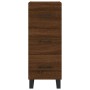 Aparador alto madera contrachapada roble marrón 34,5x34x180 cm de vidaXL, Aparadores - Ref: Foro24-3189732, Precio: 108,09 €,...