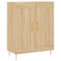 Tall plywood oak-colored highboard 69.5x34x180 cm by vidaXL, Sideboards - Ref: Foro24-3189944, Price: 150,29 €, Discount: %