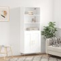 Aparador alto madera contrachapada blanco 69,5x34x180 cm de vidaXL, Aparadores - Ref: Foro24-3189941, Precio: 149,02 €, Descu...