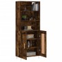 Tall smoked oak plywood sideboard 69.5x34x180 cm by vidaXL, Sideboards - Ref: Foro24-3189946, Price: 122,42 €, Discount: %