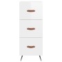 Tall white glossy plywood sideboard 34.5x34x180 cm by vidaXL, Sideboards - Ref: Foro24-3189671, Price: 108,00 €, Discount: %