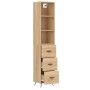 Sonoma oak plywood sideboard 34.5x34x180 cm by vidaXL, Sideboards - Ref: Foro24-3189672, Price: 105,58 €, Discount: %