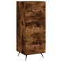 Aparador de madera contrachapada roble ahumado 34,5x34x180 cm de vidaXL, Aparadores - Ref: Foro24-3189674, Precio: 94,84 €, D...