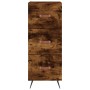 Aparador de madera contrachapada roble ahumado 34,5x34x180 cm de vidaXL, Aparadores - Ref: Foro24-3189674, Precio: 94,84 €, D...