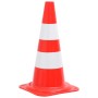 Reflective traffic cones 4 units red and white 50 cm by vidaXL, Road and traffic signs - Ref: Foro24-150945, Price: 53,24 €, ...