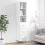 Aparador alto madera contrachapada blanco 34,5x34x180 cm de vidaXL, Aparadores - Ref: Foro24-3189677, Precio: 101,94 €, Descu...