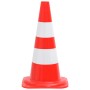 Reflective traffic cones 4 units red and white 50 cm by vidaXL, Road and traffic signs - Ref: Foro24-150945, Price: 53,24 €, ...