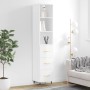 Aparador alto madera contrachapada blanco brillo 34,5x34x180 cm de vidaXL, Aparadores - Ref: Foro24-3189679, Precio: 107,91 €...