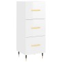 High glossy white plywood sideboard 34.5x34x180 cm by vidaXL, Sideboards - Ref: Foro24-3189679, Price: 107,91 €, Discount: %