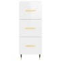 High glossy white plywood sideboard 34.5x34x180 cm by vidaXL, Sideboards - Ref: Foro24-3189679, Price: 107,91 €, Discount: %