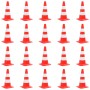 Reflective traffic cones 20 units red and white 50 cm by vidaXL, Road and traffic signs - Ref: Foro24-150947, Price: 160,41 €...