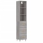 Aparador alto madera contrachapada gris Sonoma 34,5x34x180 cm de vidaXL, Aparadores - Ref: Foro24-3189683, Precio: 100,99 €, ...