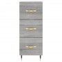 Aparador alto madera contrachapada gris Sonoma 34,5x34x180 cm de vidaXL, Aparadores - Ref: Foro24-3189683, Precio: 100,99 €, ...