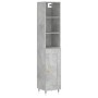 Aparador de madera contrachapada gris hormigón 34,5x34x180 cm de vidaXL, Aparadores - Ref: Foro24-3190065, Precio: 95,05 €, D...