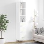 Aparador alto madera contrachapada blanco 34,5x34x180 cm de vidaXL, Aparadores - Ref: Foro24-3189685, Precio: 107,24 €, Descu...