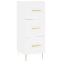 Aparador alto madera contrachapada blanco 34,5x34x180 cm de vidaXL, Aparadores - Ref: Foro24-3189685, Precio: 107,24 €, Descu...