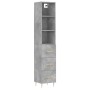 Aparador de madera contrachapada gris hormigón 34,5x34x180 cm de vidaXL, Aparadores - Ref: Foro24-3189689, Precio: 104,99 €, ...