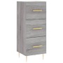 Tall Sonoma gray plywood sideboard 34.5x34x180 cm by vidaXL, Sideboards - Ref: Foro24-3189691, Price: 100,99 €, Discount: %