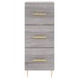 Tall Sonoma gray plywood sideboard 34.5x34x180 cm by vidaXL, Sideboards - Ref: Foro24-3189691, Price: 100,99 €, Discount: %